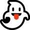 Ghost emoji on Microsoft